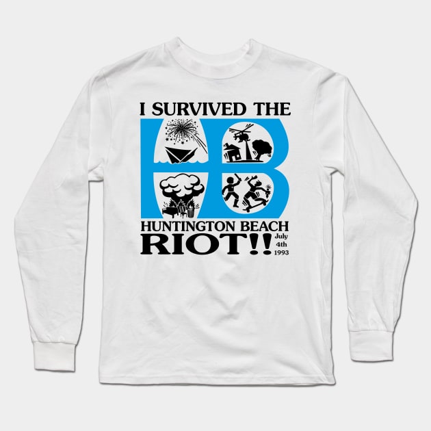 HB Riot 1993 Long Sleeve T-Shirt by Rego's Graphic Design